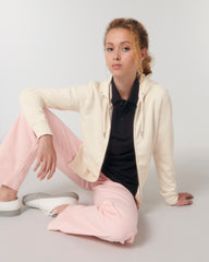 Felpa con zip unisex personalizzabile in cotone bio - 19
