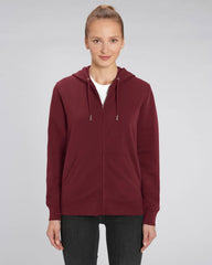 Felpa con zip unisex personalizzabile in cotone bio - 7