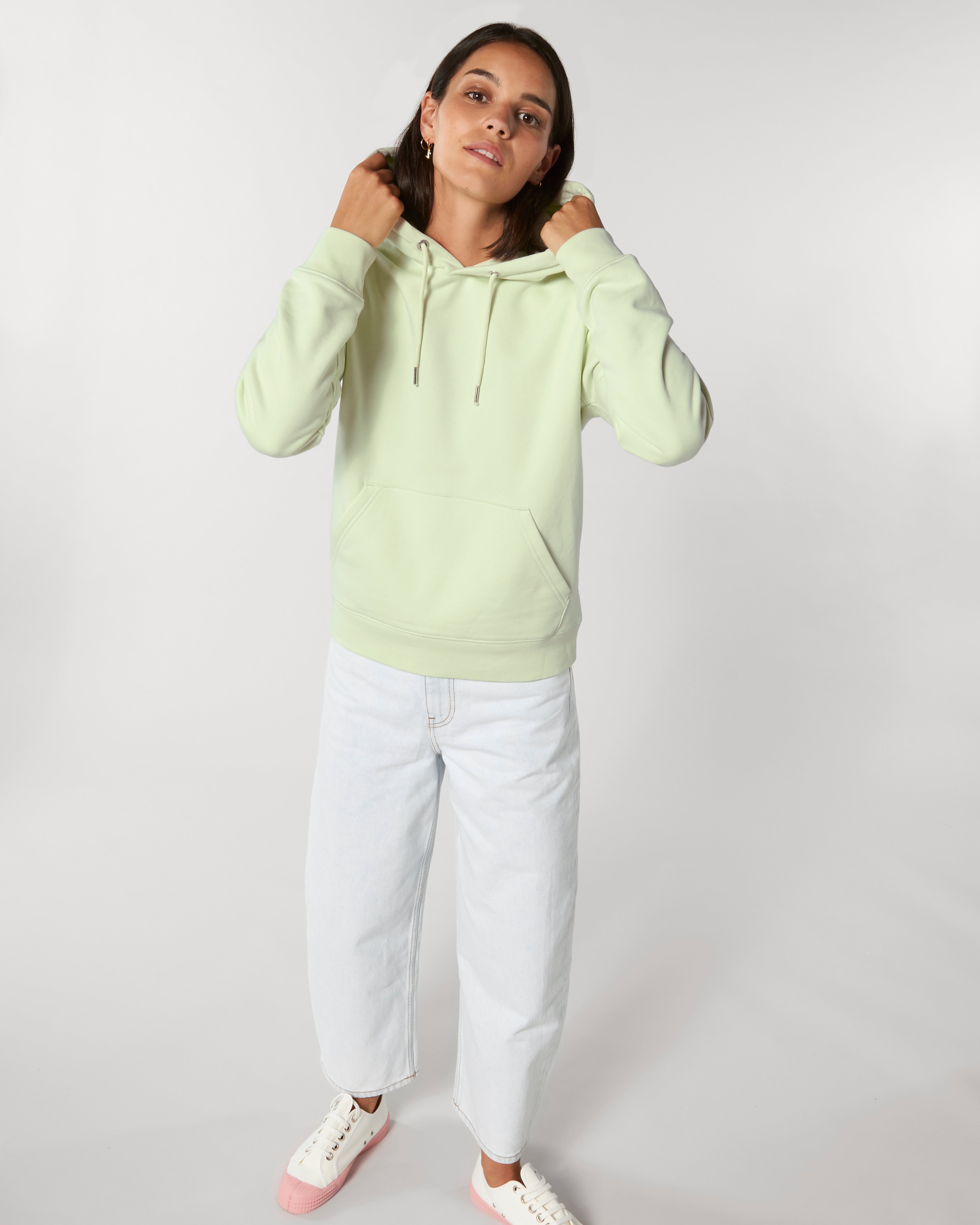 Felpa con cappuccio iconica da personalizzare in cotone bio - 40