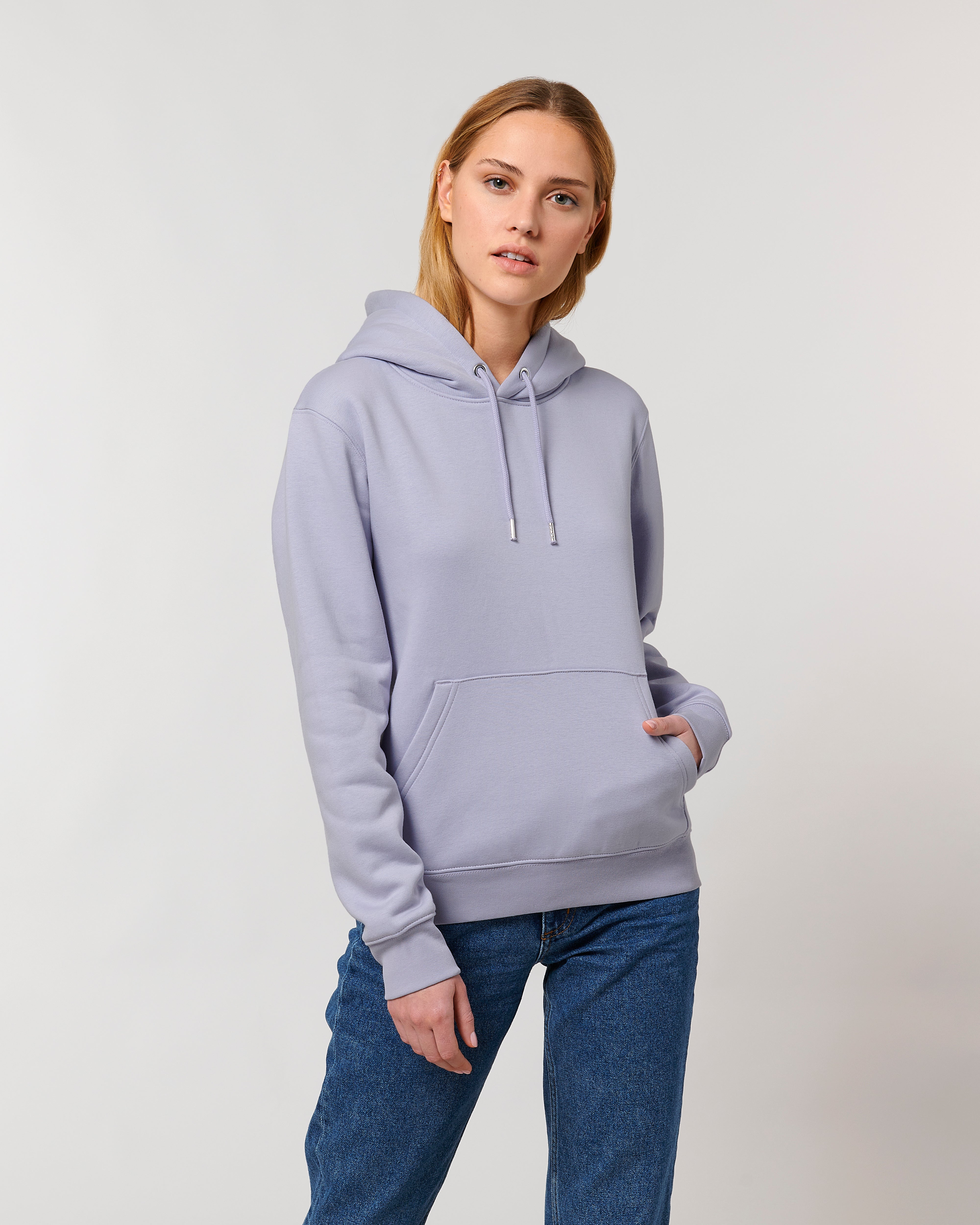 Felpa con cappuccio iconica da personalizzare in cotone bio - 36