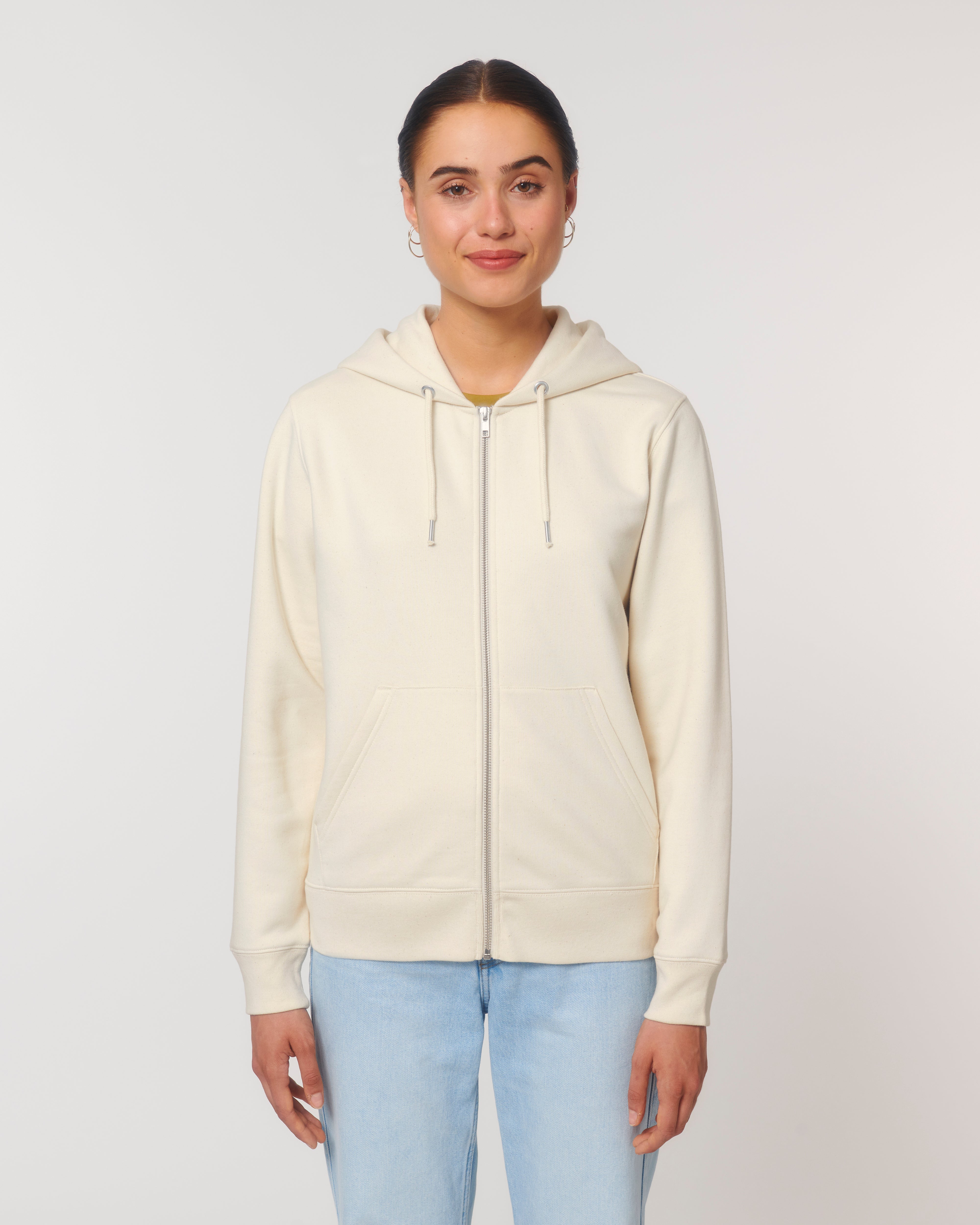 Felpa spessa con cappuccio e zip unisex personalizzabile - 1