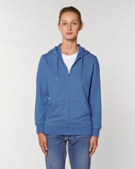 Felpa con zip unisex personalizzabile in cotone bio - 4