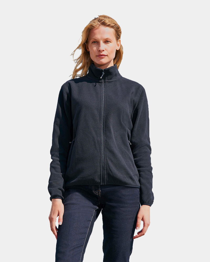 Giacca in pile riciclato da donna da personalizzare