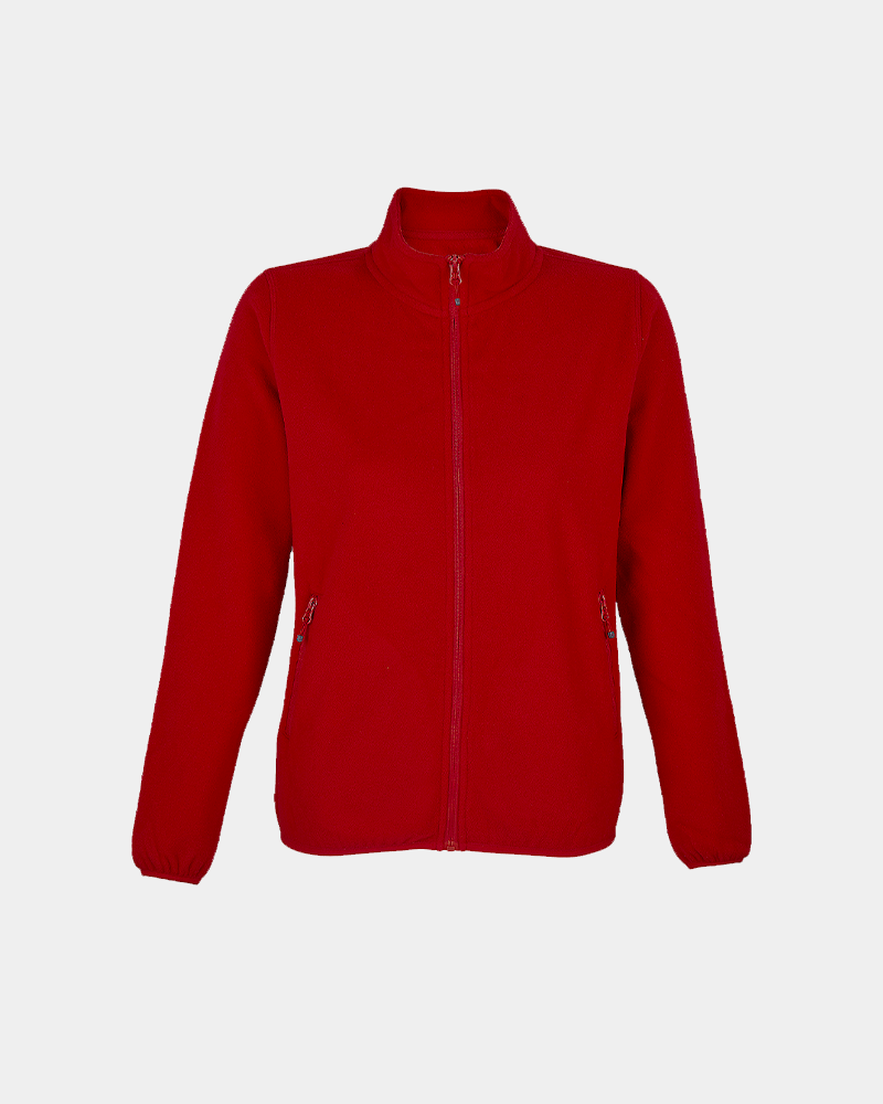 Veste micropolaire recyclée femme à personnaliser - Rouge